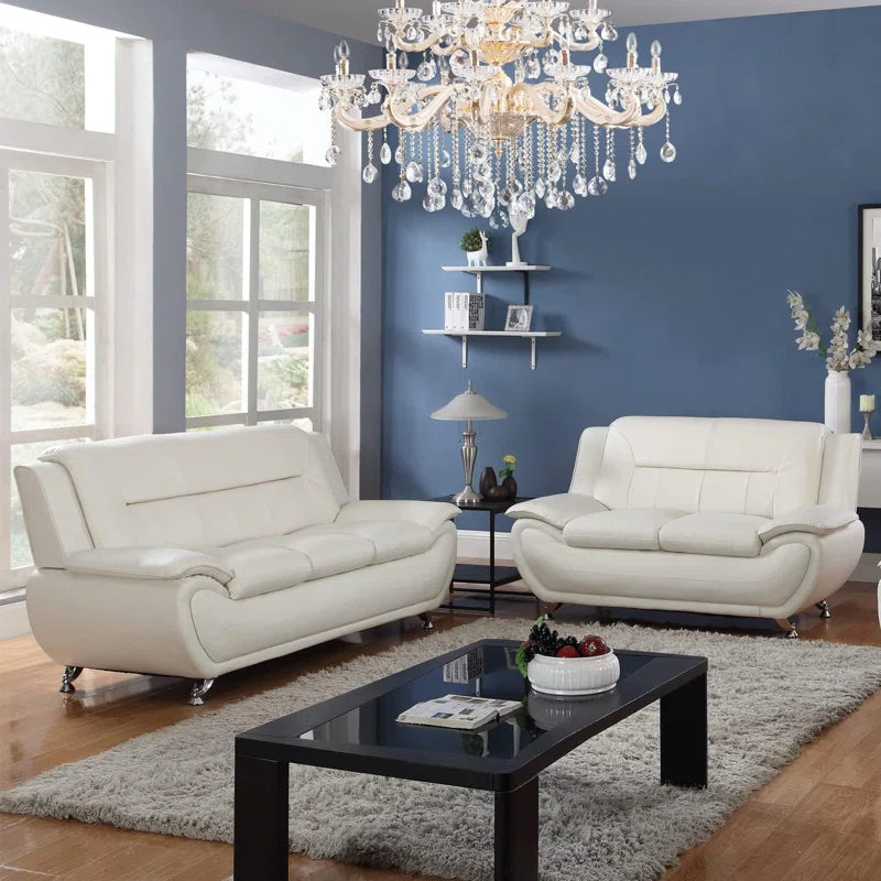 Ceitidh 3 - Piece Faux Leather Living Room Set