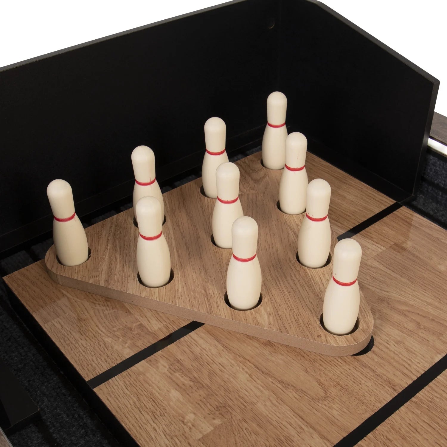 Kirkwood 9’ LED Light up Shuffleboard Table with Bowling