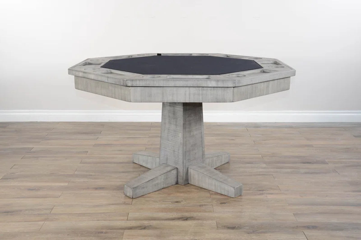 Eric 8 - Player Solid Wood Reversible Poker Table