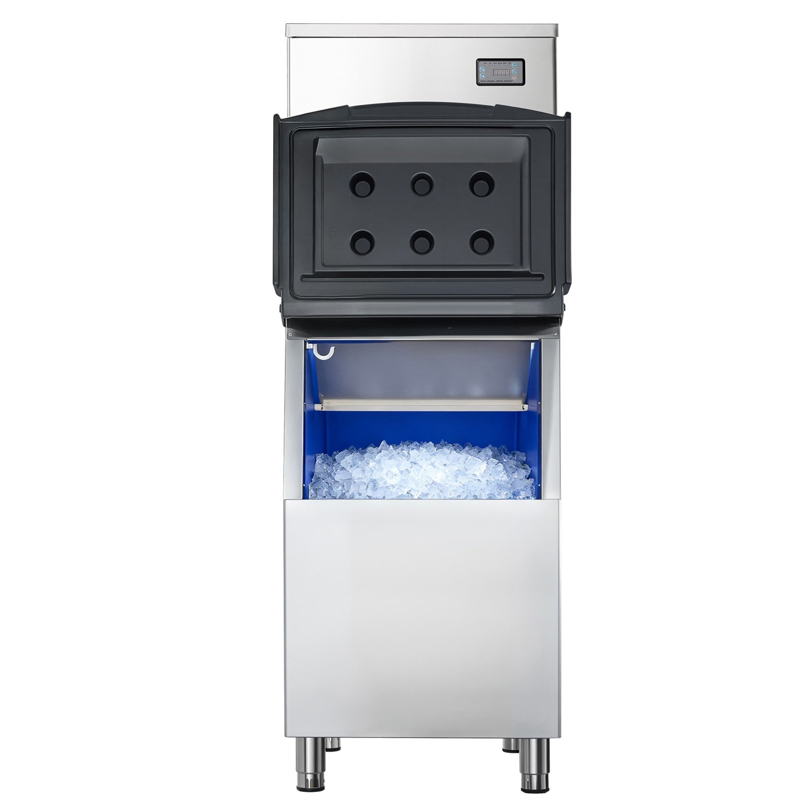 Uimoso Commercial Ice Maker 650LBS/24H Industrial Ice Machine Self-Cleaning
