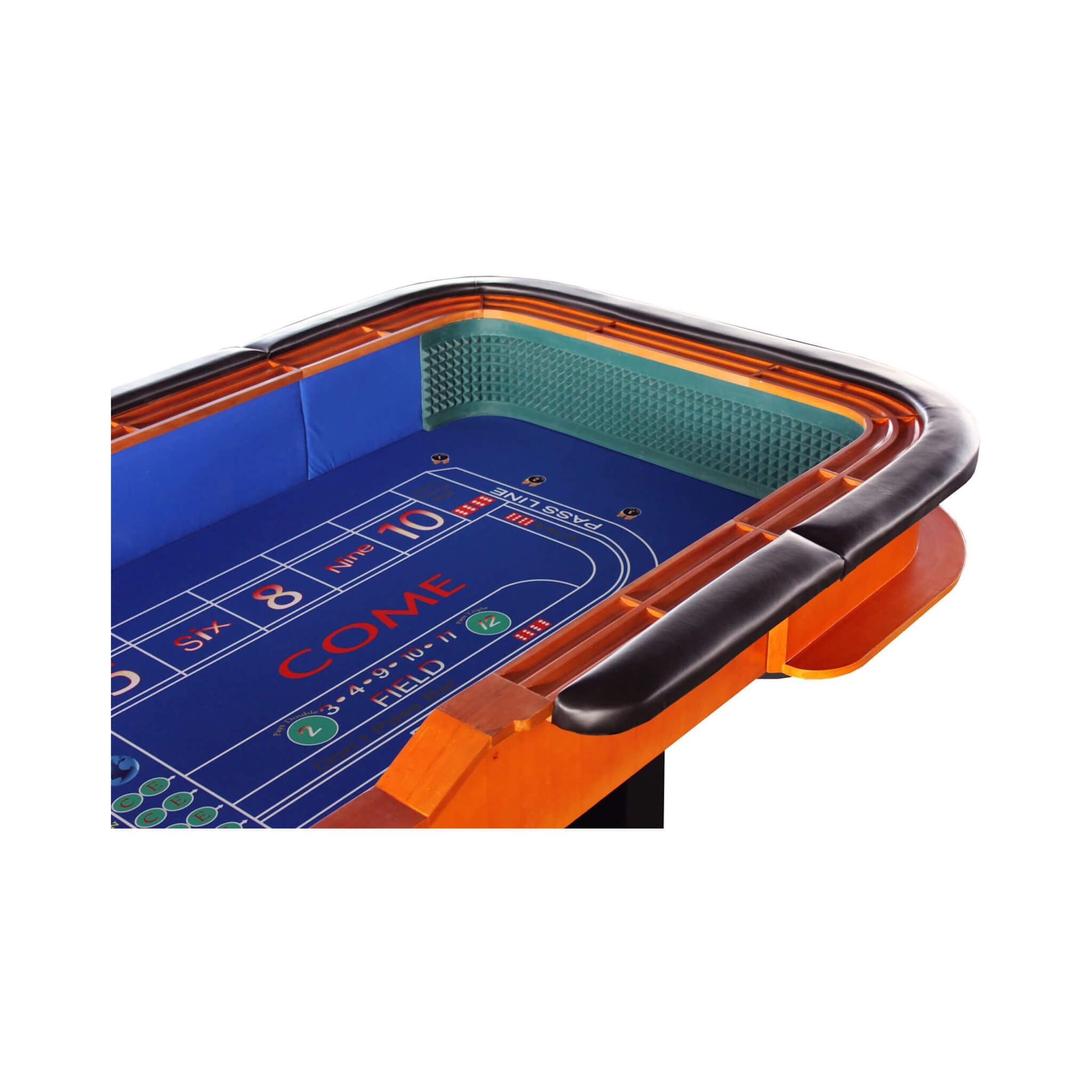 12FT Deluxe Casino Craps Game Table With Full Drink Rail (SAK68021)