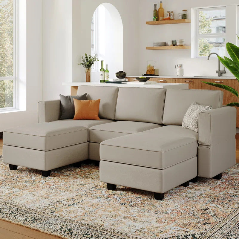 Nairoby U-Shaped Modular Upholstered Sectional