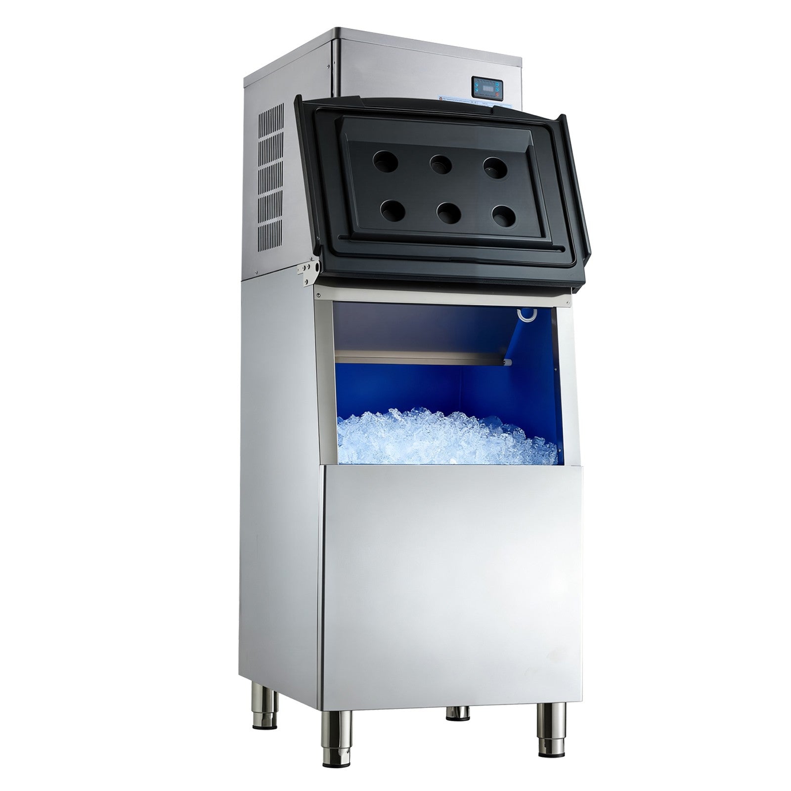 Uimoso Commercial Ice Maker 650LBS/24H Industrial Ice Machine Self-Cleaning