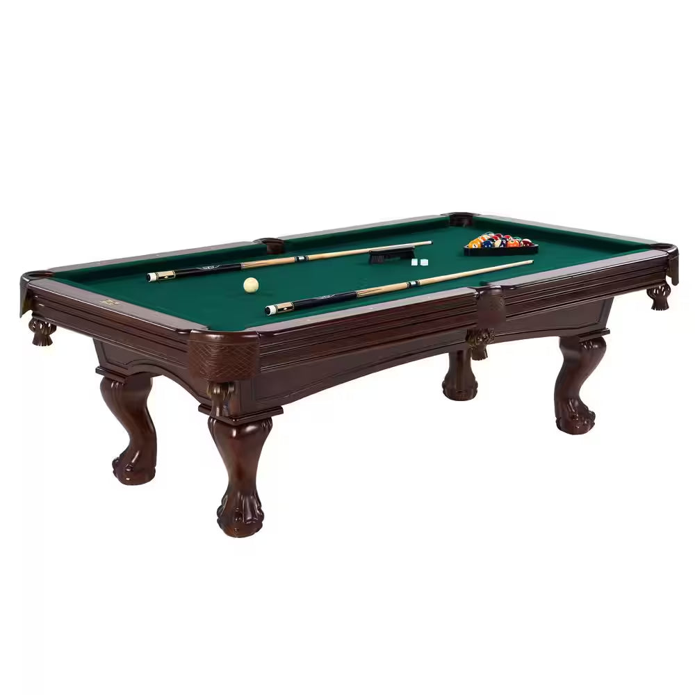 8.3 Ft. Pool Table with Billiard Ball and Cue Stick Set