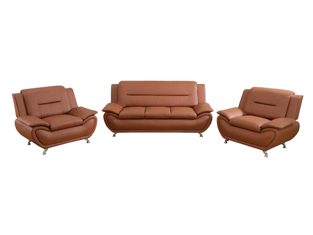Ceitidh 3 - Piece Faux Leather Living Room Set