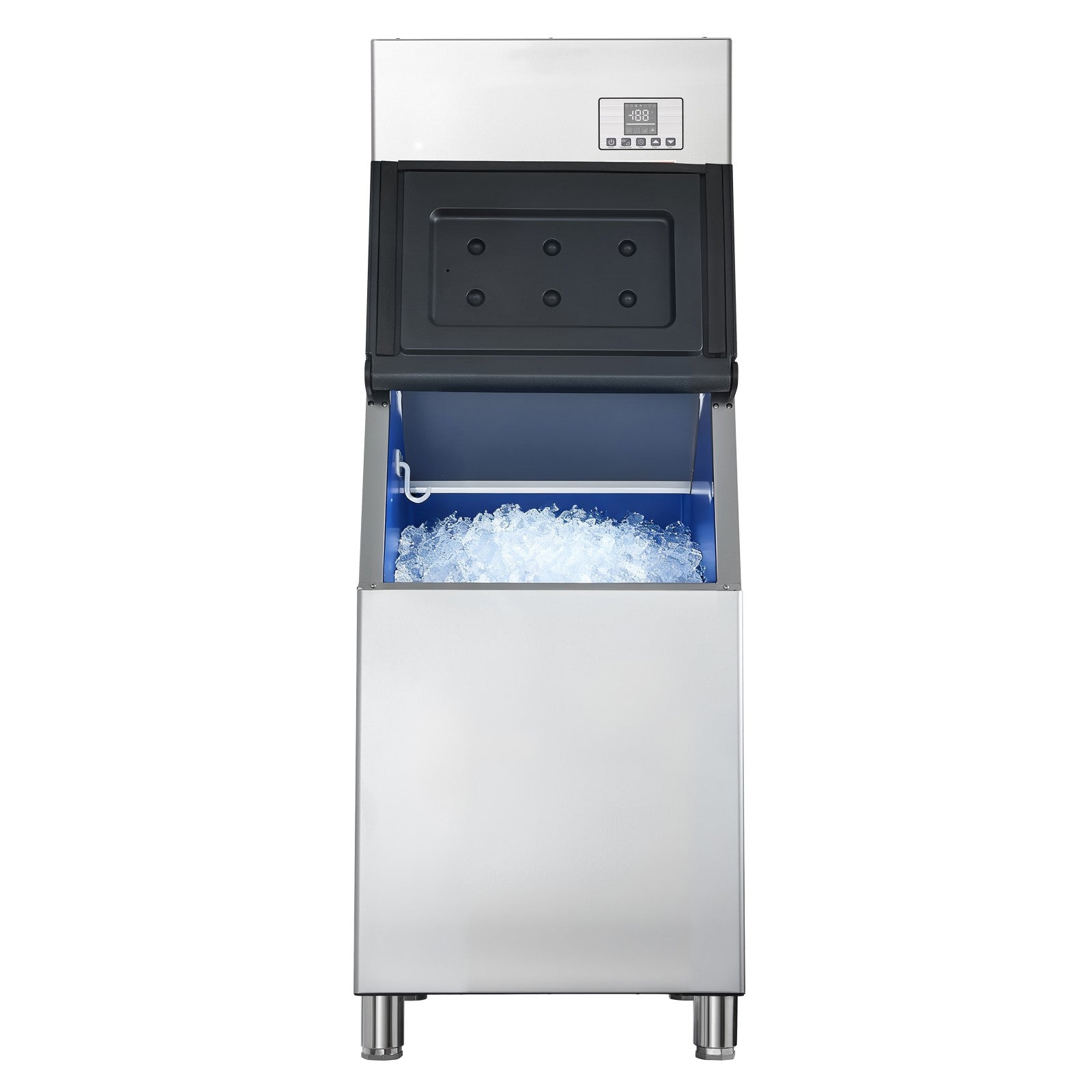 Uimoso Commercial Ice Maker Machine 400LBS Daily Output with 300LBS Storage