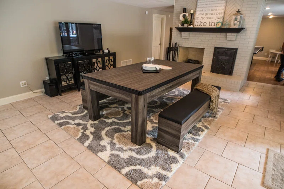 Hampton 3-In-1 Combination Table Includes Billiards, Table Tennis, & Dining Table