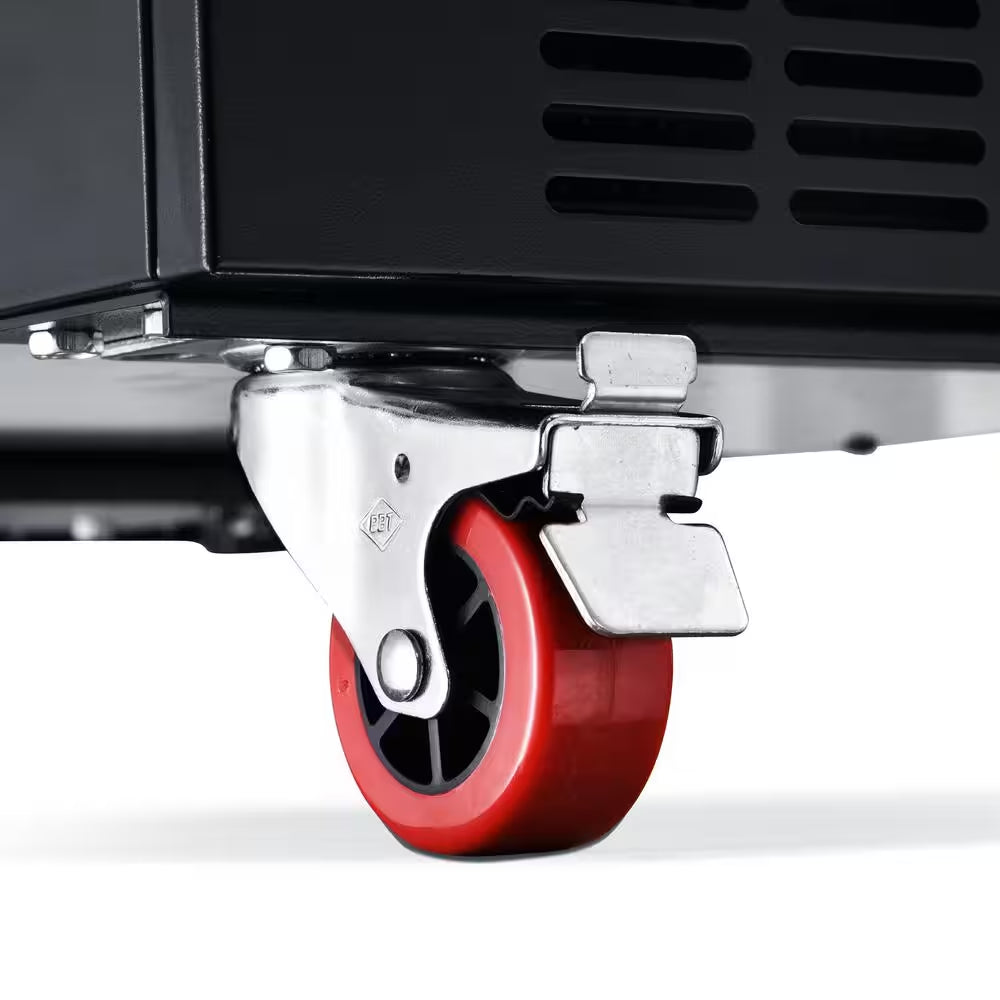 Single Tap 15 In. 1/4 Barrel Beer Keg Dispenser with Forced Air Refrigeration and Air Cooled Beer Tower in Black