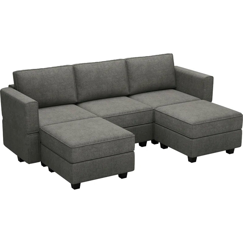 Nairoby U-Shaped Modular Upholstered Sectional