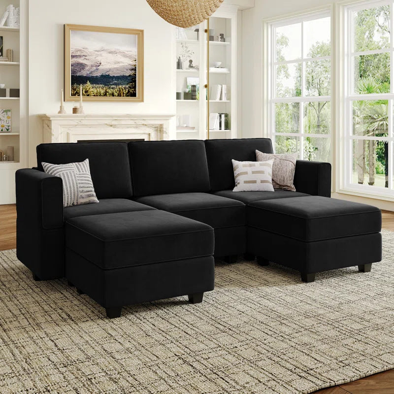 Nairoby U-Shaped Modular Upholstered Sectional