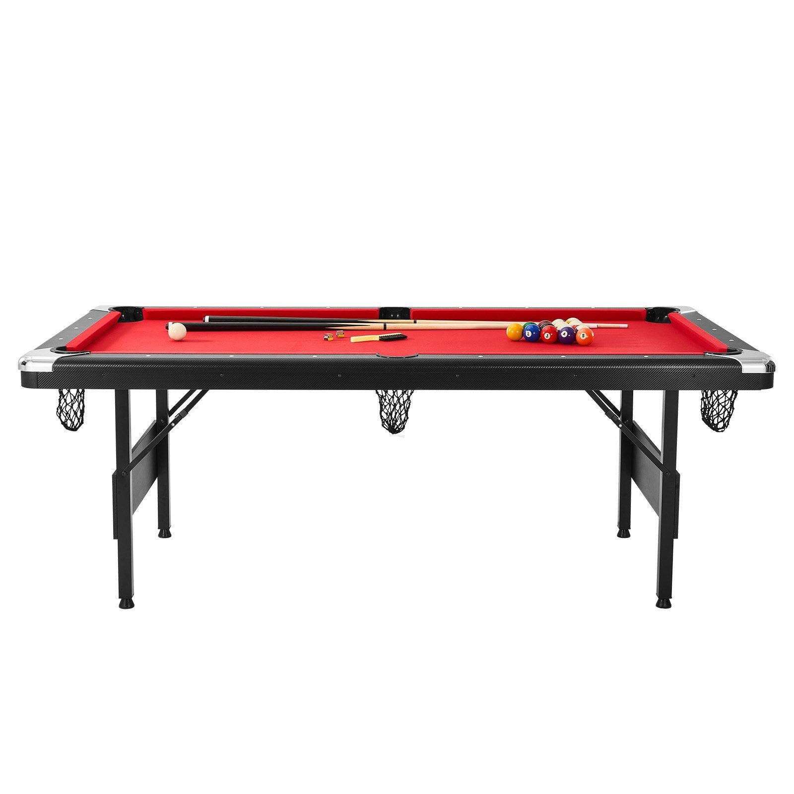 Billiards Table, 7 ft Pool Table, Portable Foldable Space