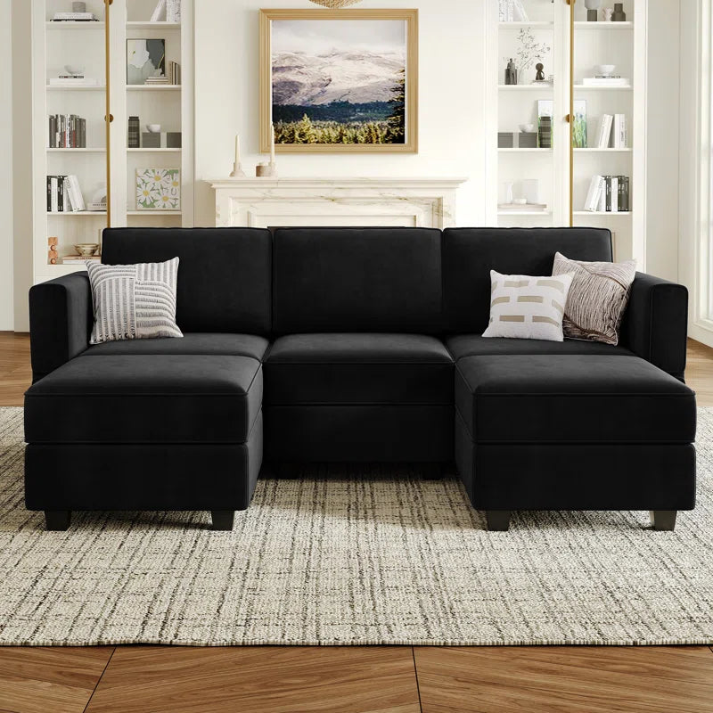 Nairoby U-Shaped Modular Upholstered Sectional