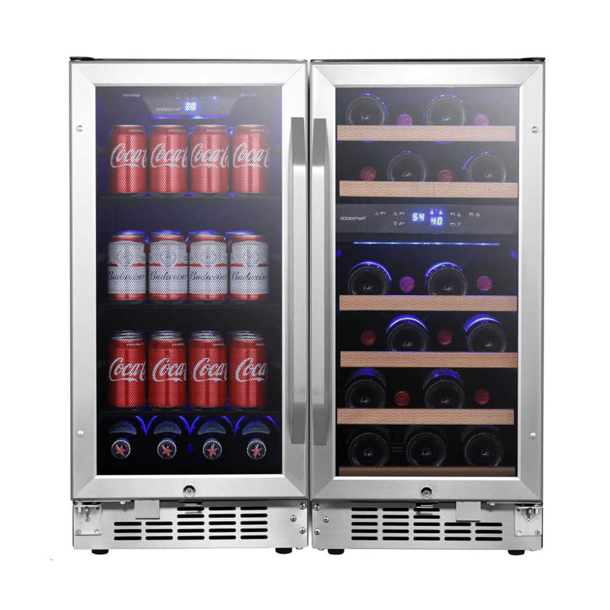 Edgestar 30" Dual Zone Side By Side Cooler With 26 Wine Bottle And 80 Can Capacity [CWBV80261] (SAK72461)