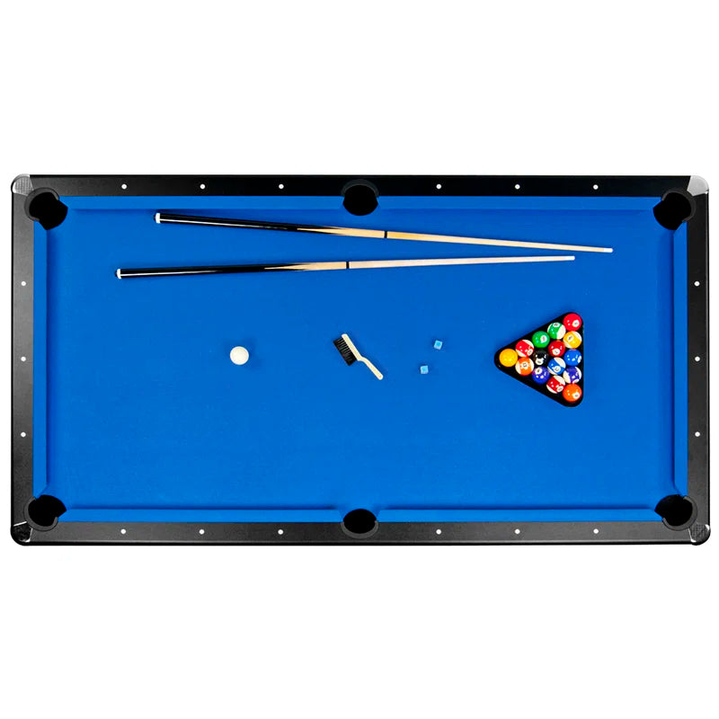 Hathaway Hustler Tournament Pool Table – Includes Cue Sticks, Billiard Balls, Automatic Ball Return – Perfect for Competitive Players and Family Games Room