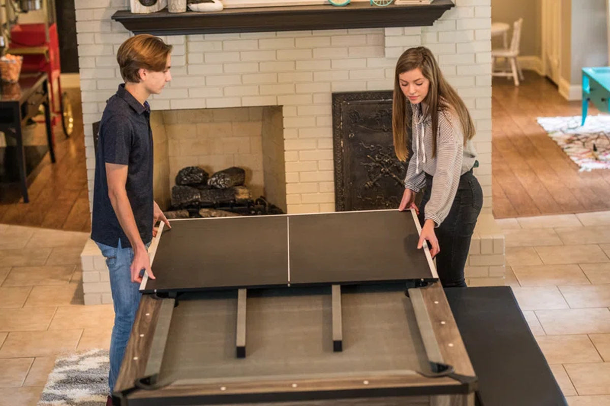 Hampton 3-In-1 Combination Table Includes Billiards, Table Tennis, & Dining Table