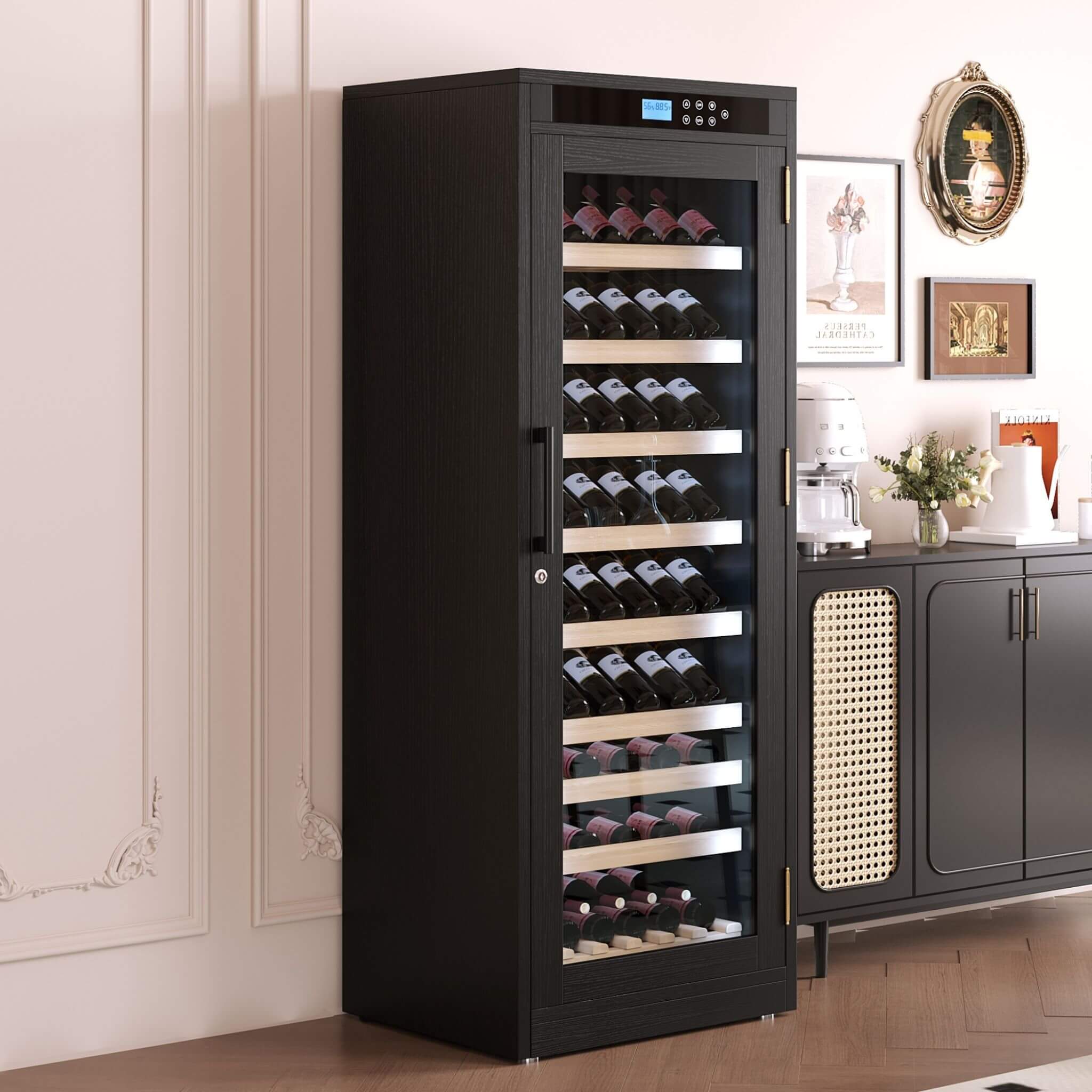 Nuvia Premium Smart Temperature-Controlled Multi-Tier Wine Cabinet For Home And Bar (SAK46361)